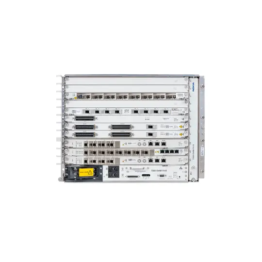 Apparati telefonici OLT e rack di distribuzione